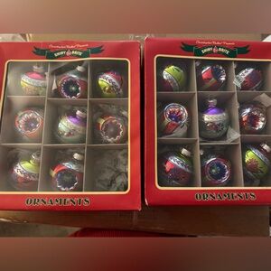 Shiny Brite Christmas Ornaments Set Christopher Radko